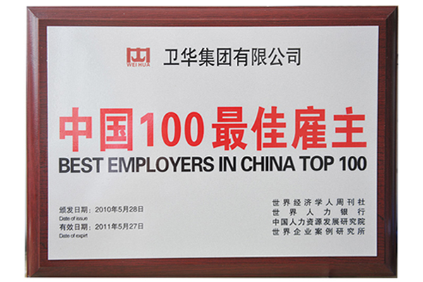Best Employers in China Top 100