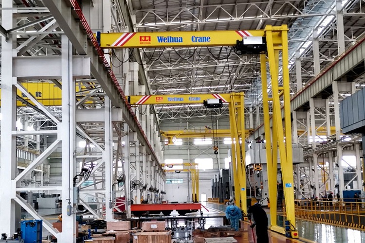 BMH Semi Gantry Crane with Electric Hoist or Open Winch