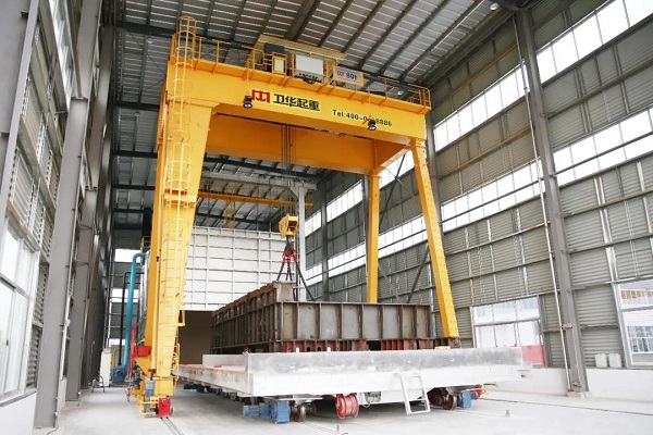 Weihua updates the metallurgical crane trolleys production process and technology.